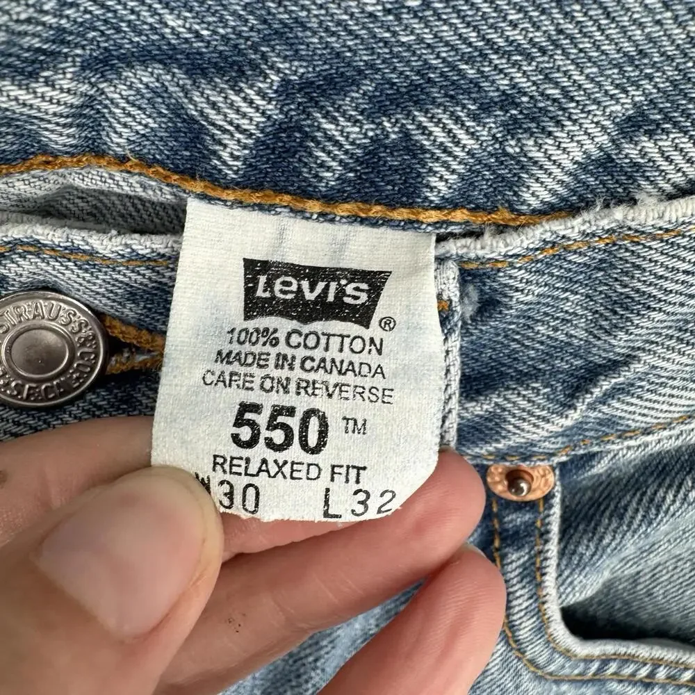 Levi's 550 Relaxed Fit Light Blue Denim Jeans
